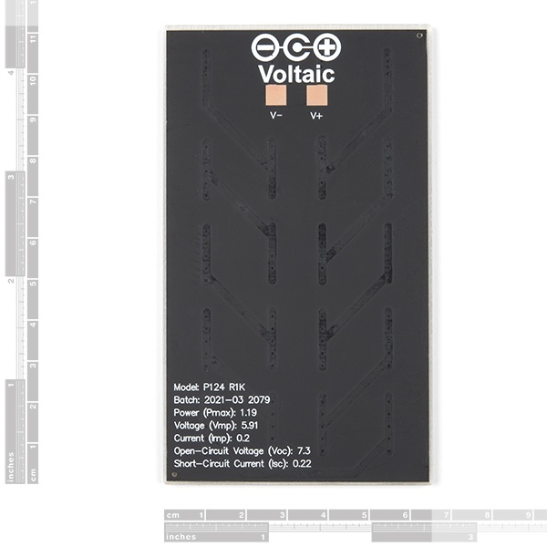 Small Solar Panel - 1.2 Watt、6 Volt (ETFE)【PRT-18726】