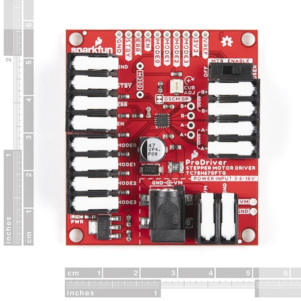 SparkFun ProDriver ステッピングモータードライバボード(TC78H670FTG)【ROB-16836】