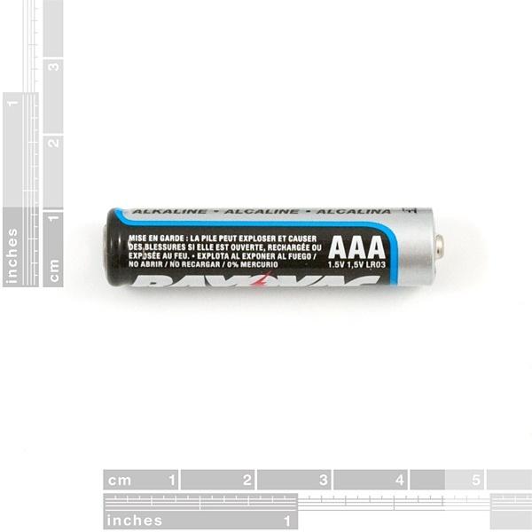 750 mAh Alkaline Battery - AAA【PRT-09274】