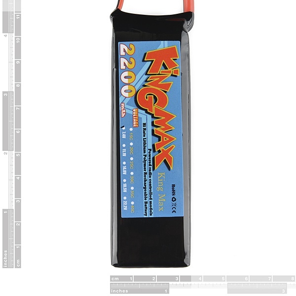 Lithium Ion Battery - 2200mAh 7.4v【PRT-11856】