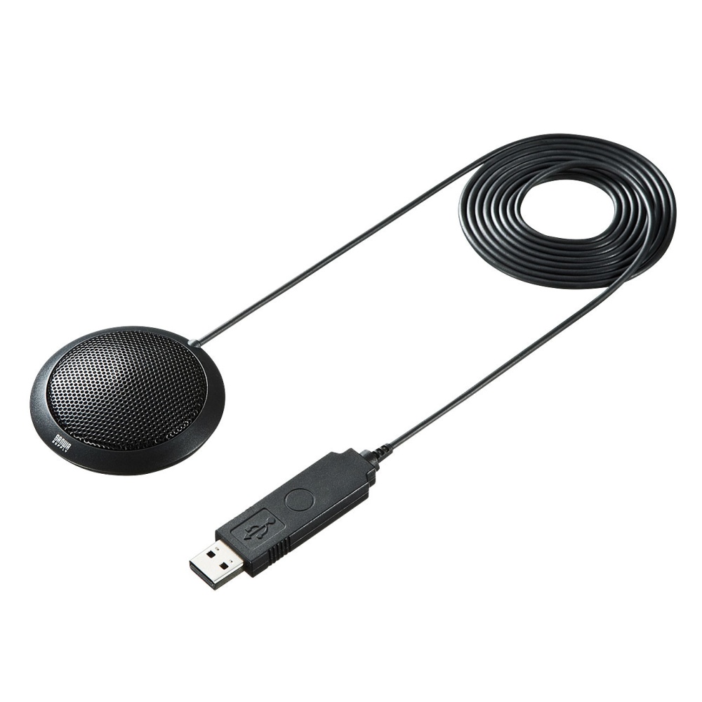 【在庫処分セール】USBマイクロホン【MM-MCU06BK】