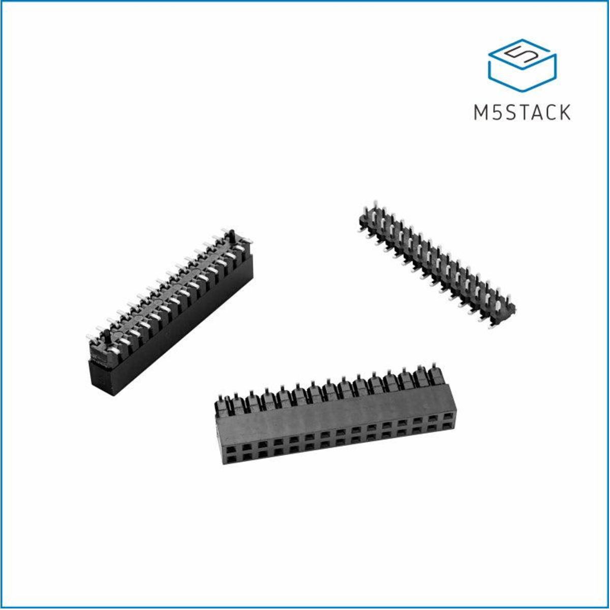 M5-13.2モジュール用SMDピンヘッダ・ソケットセット(各10個パック)【M5STACK-A117】