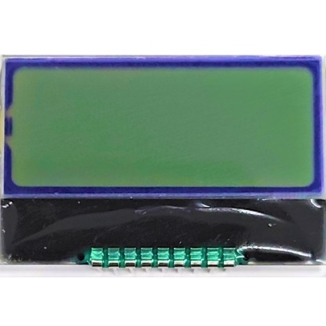 小型LCDディスプレイ(8桁×2行、文字色：青、背景色：白)【AQM0802A-FLW-GBW】