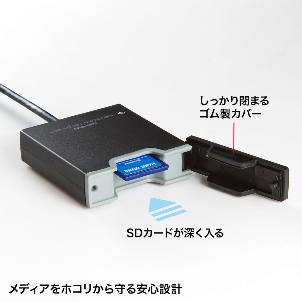 USB3.2 Gen1 SDカードリーダー【ADR-3SDUBKN】
