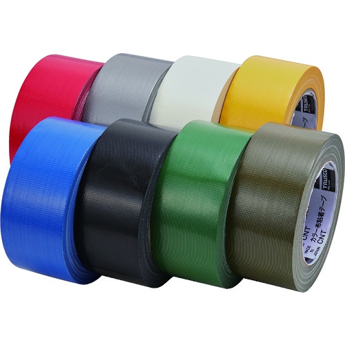 カラー布粘着テープ 幅50mm長さ25m ブルー【CNT-5025-B】