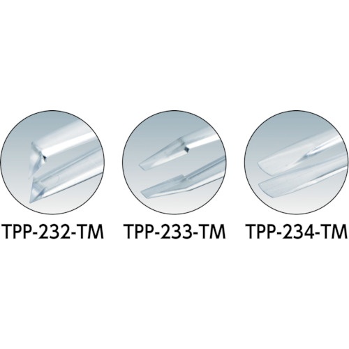 透明プラスチック製ピンセット5本組セット【TPP-25-SET-TM】