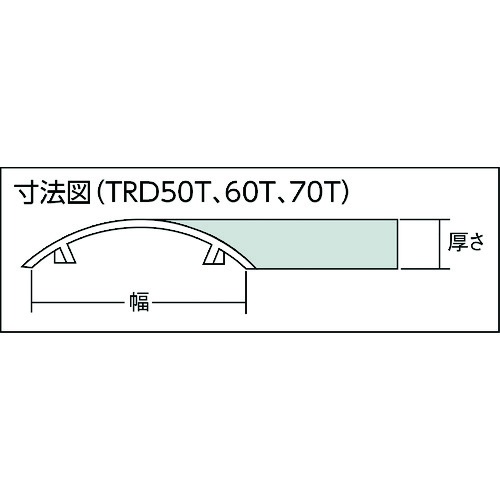 配線カバーコネクターフタ Tタイプ 幅50【TRD50T-BN】