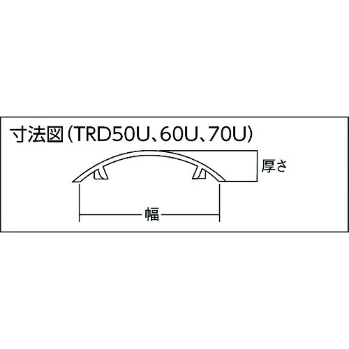 配線カバーコネクターフタ Uタイプ 幅50【TRD50U-BN】