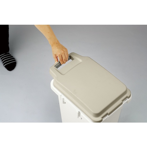 連結ワンハンドパッキンペール 45L ベージュ【TRHPP-45-BG】