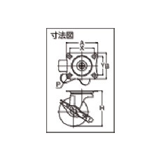 TYGシリーズ 自在SP付 エラストマー車 38mm【TYGEB-38】