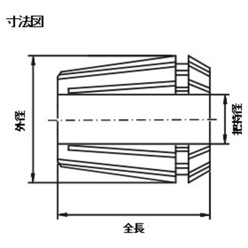ERコレット 外径11.5 内径18 把握3.5~4.0 ER11-4 トラスコ製|電子部品・半導体通販のマルツ