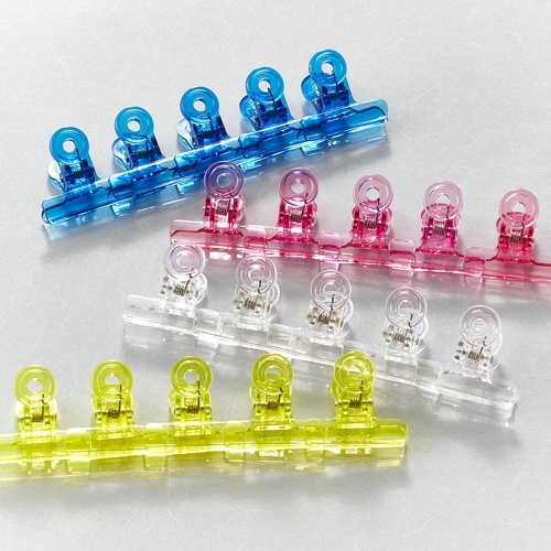 ポリカクリップ 38MM 黄(20個入)【PC20-Y】