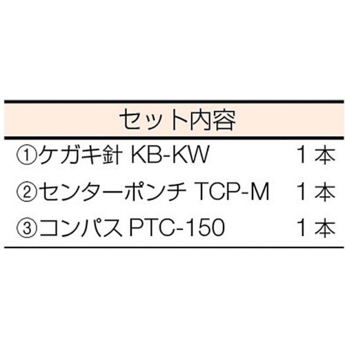 超硬チップ付工具 3本セット【TK-3A】