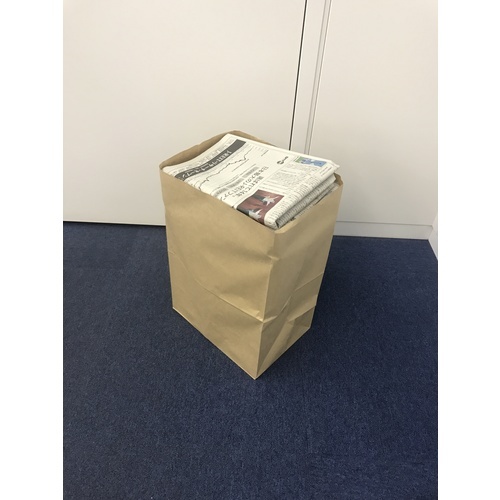 新聞紙・雑誌 回収袋 サイズ300X210X440mm 25枚入 持ち手なし【NPBP】