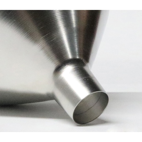 ステンレス広口ロート金具付き(穀物用) 上径φ150×下径φ37×全長105 足長30【SRTH150】