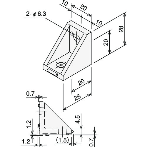 TSF30用Dブラケット S【TSFJ018】