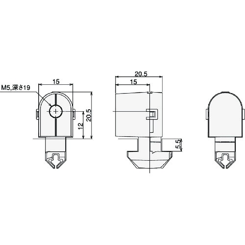 TSF40用カバーホルダーL キャップ付【TSFAKH7】