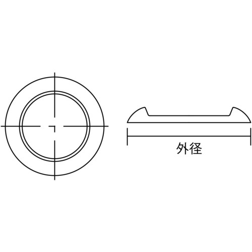 キャスタ-用受け皿 60MM 透明 12個入【TUK600-TM-12】