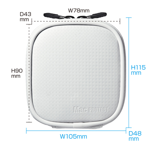 MagSafe電源アダプター専用ケース(45W60W対応)【IN-MACAD1W】