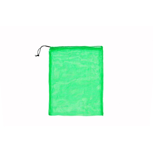 メッシュ袋 小 1枚入 39X55cm 目合4mm 緑【MH-S-1-GN】