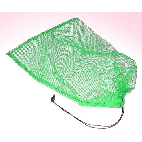 メッシュ袋 小 1枚入 39X55cm 目合4mm 緑【MH-S-1-GN】