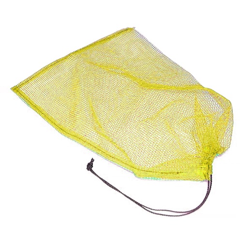 メッシュ袋 小 1枚入 39X55cm 目合4mm 黄色【MH-S-1-Y】