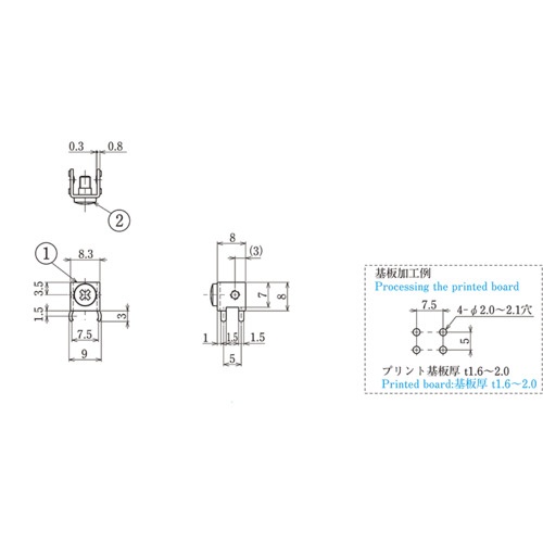 基板端子 20A (10個入)【T4074CS】
