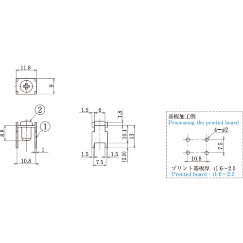 基板端子 20A (10個入)【T4124CS】