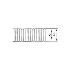 コルゲートチューブ オレンジ スリット入り 内径7 長さ10m 1巻【CGT-7OR】