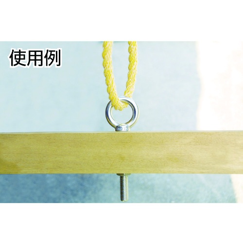 ステンレスつば付きロングアイボルト鍛造製 W1/2 (1個=1袋)【TLTF-12W】