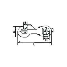 ニッケルメッキ ナスカン 線径4.5 長さ77mm【NNK-4.5】