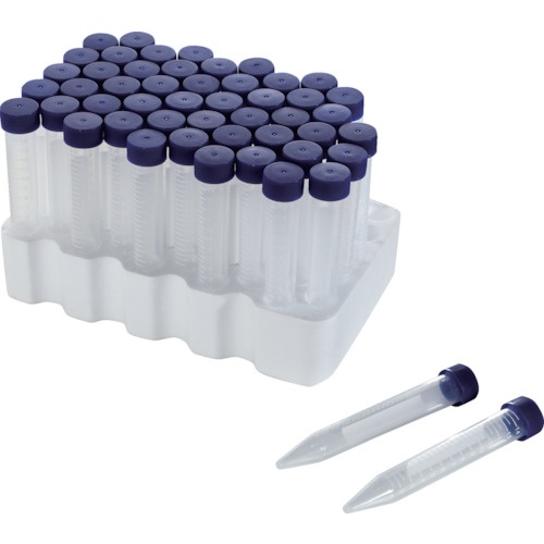 遠沈管 コニカル型 15ml 50本ラック入【CT15C-50SR】