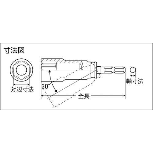 電動ドライバーソケット ユニバーサルタイプ 21mm【TEUF-21】