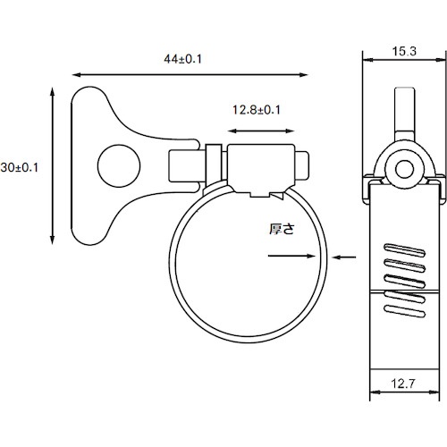 自在手締めホースバンド 10～20mm【TH-1020】