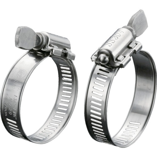 ホースクランプ オールSUS 手締めタイプ 14.2mm 38～64mm【TAKC-3864】