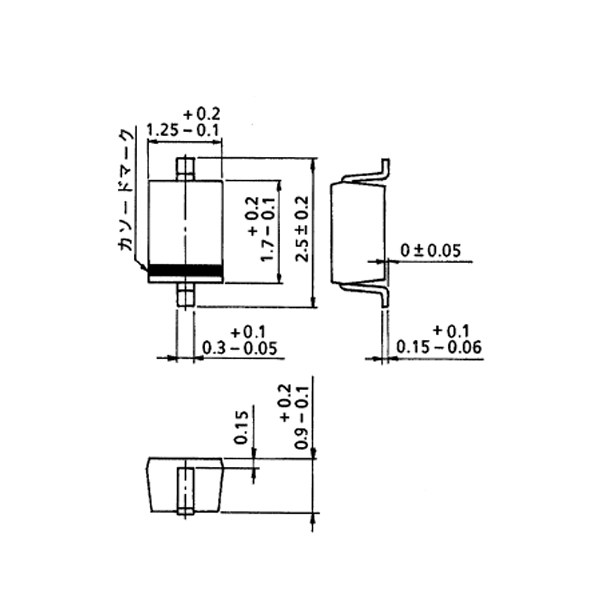 スイッチングダイオード 1SS352(TH3.F.D) -製｜電子部品・半導体通販のマルツ