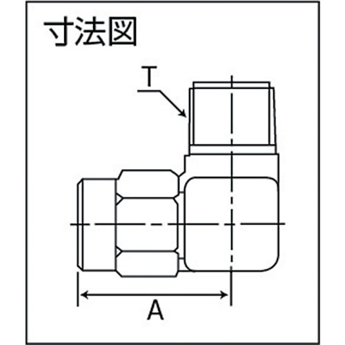 SUSメイルエルボ 適用チューブ径10X8 ねじR1/4【TS10-02ML】