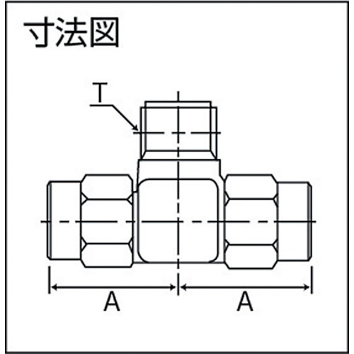 SUSブランチティ 適用チューブ径8X6 ねじR1/8【TS8-01MT】