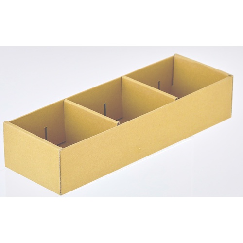 ダンボール製 デスク内整理ボックス L 102X306X62mm【TDSBX-3】
