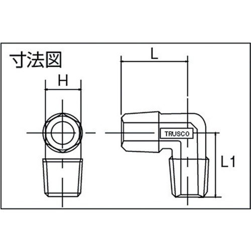 ねじ込み継手 エルボ R1/8XR1/8【TN-01L】