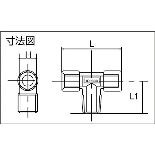 ねじ込み継手 チーズ RC1/4XR1/4XRC1/4【TN-0212T】