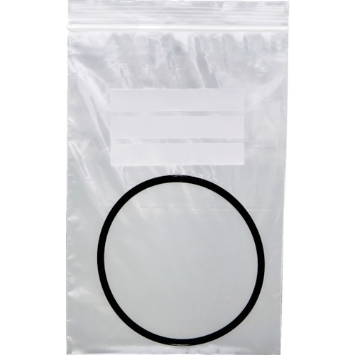 チャック付ポリ袋(白枠付) 0.08mm厚 70x50mm 200枚入【TCBW-A-8A-TM】