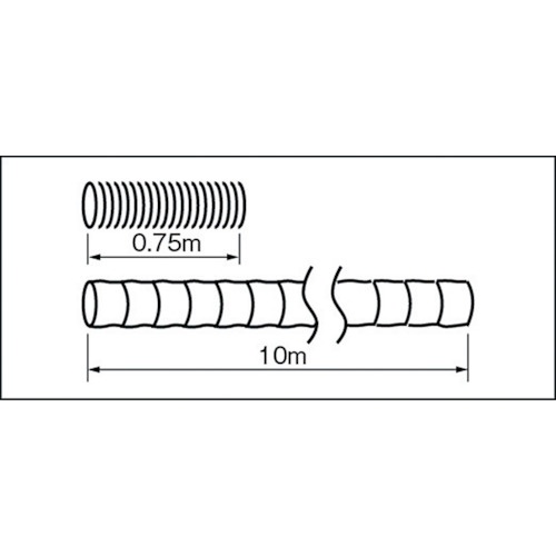 アルミフレキシブルダクト 内径Φ210X10m【TAF-20010】