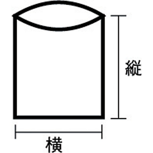 厚手ポリ袋 縦150X横100Xt0.1 透明 (100枚入)【B-1015】