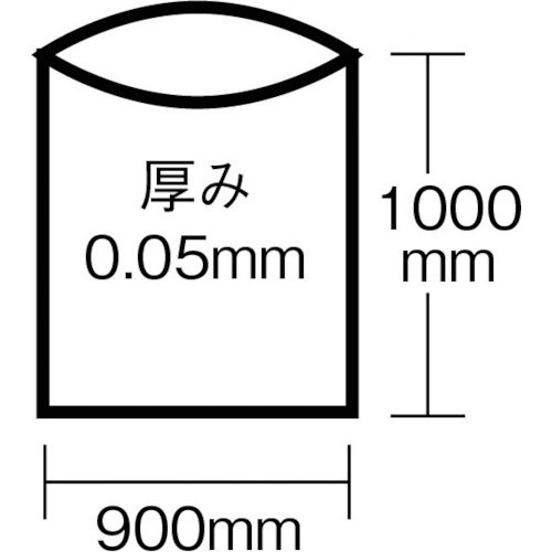 積水 90型ポリ袋 半透明 Wー90【N-1042】