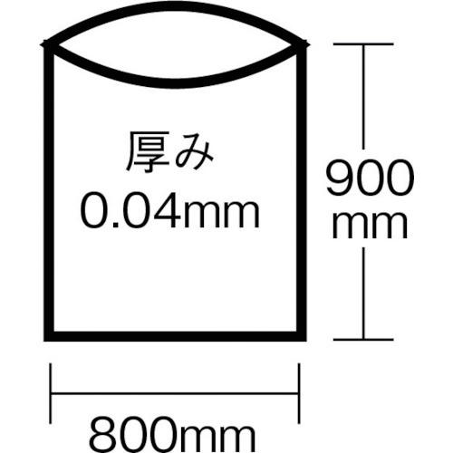 積水 70型ポリ袋 半透明 Wー70【N-1041】