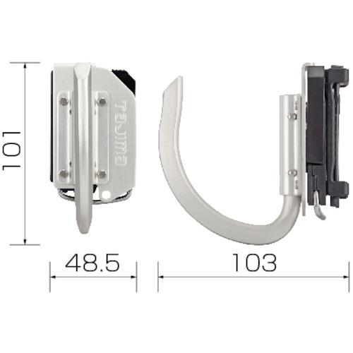 タジマ 着脱式工具ホルダーアルミ Jフック【SFKHA-J】
