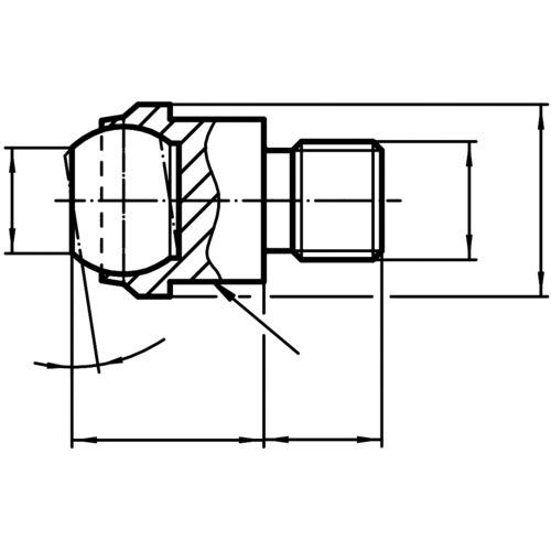 HALDER 揺動パッド オネジ付、フラット【22730.0030】