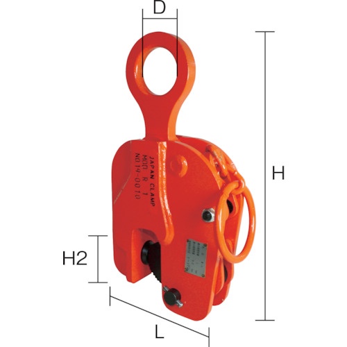 日本クランプ 縦つり専用クランプ 1.0t【R-1】