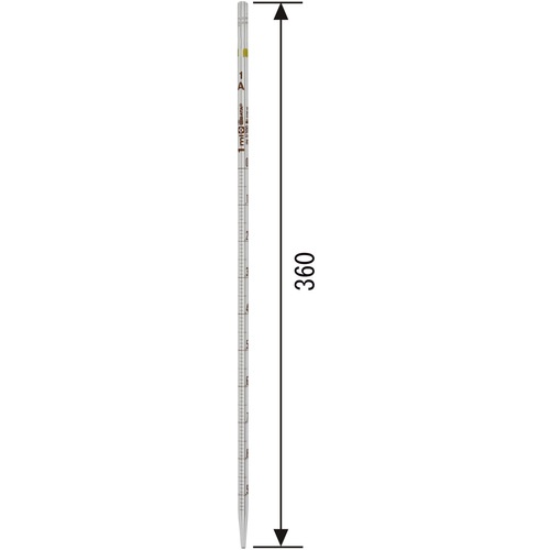 SIBATA メスピペット 先端目盛 スーパーグレード 1mL【020020-1A】